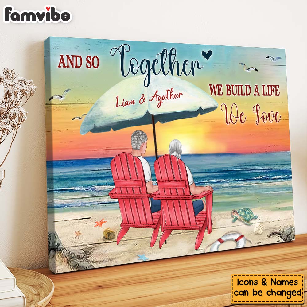 Personalized Gift For Couple We Build A Life We Love Canvas Personalized Gift For Couple We Build A Life We Love Canvas