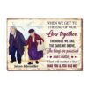 Personalized Gift For Couple We Get To The End Of Our Lives Together Canvas