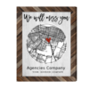 Personalized Gift For Coworker Leaving Map Print, Custom Map Art Farewell Gifts, Retirement Gift For Boss – Best Personalized Gifts For Everyone