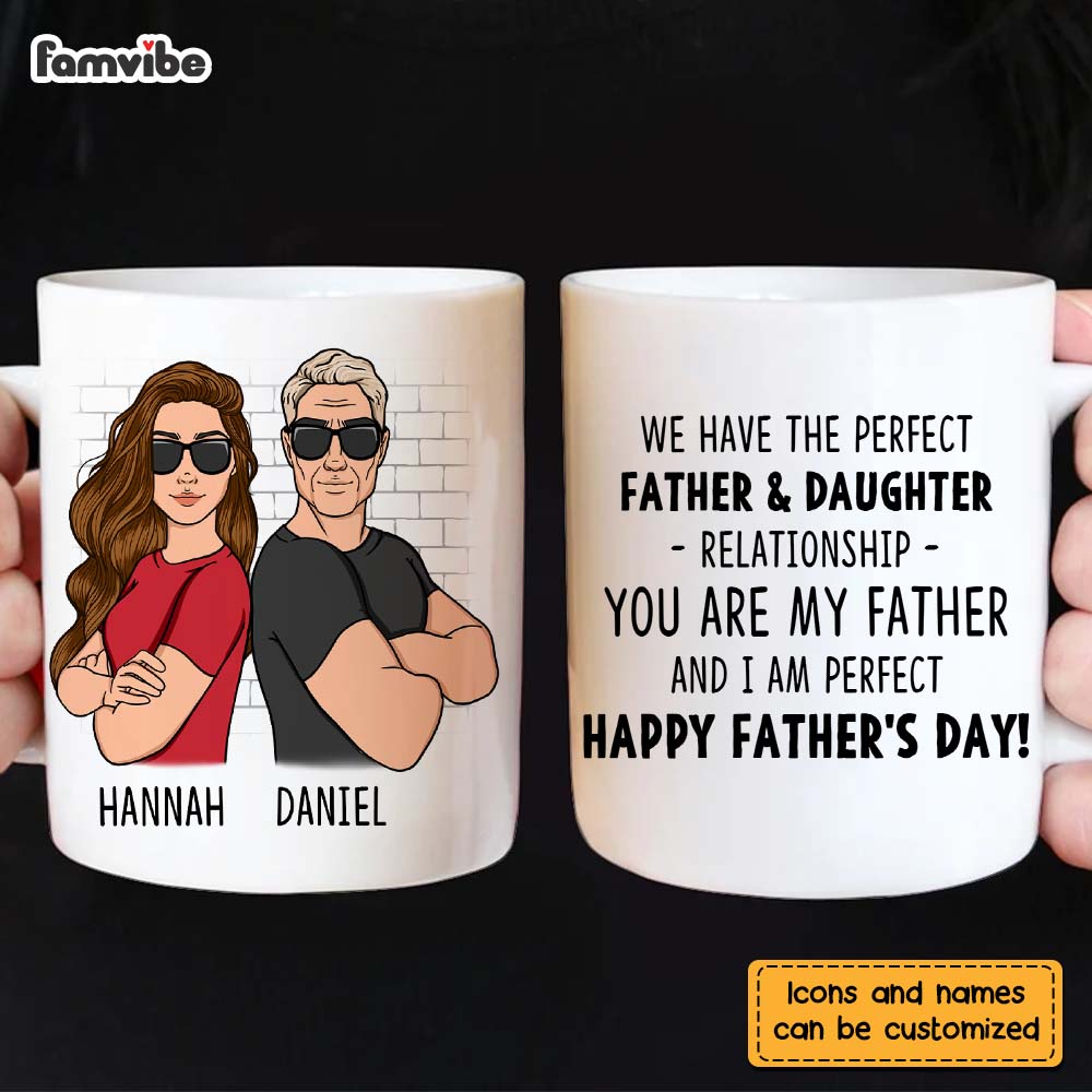 Personalized Gift For Dad From Daughter Son Mug Personalized Gift For Dad From Daughter Son Mug