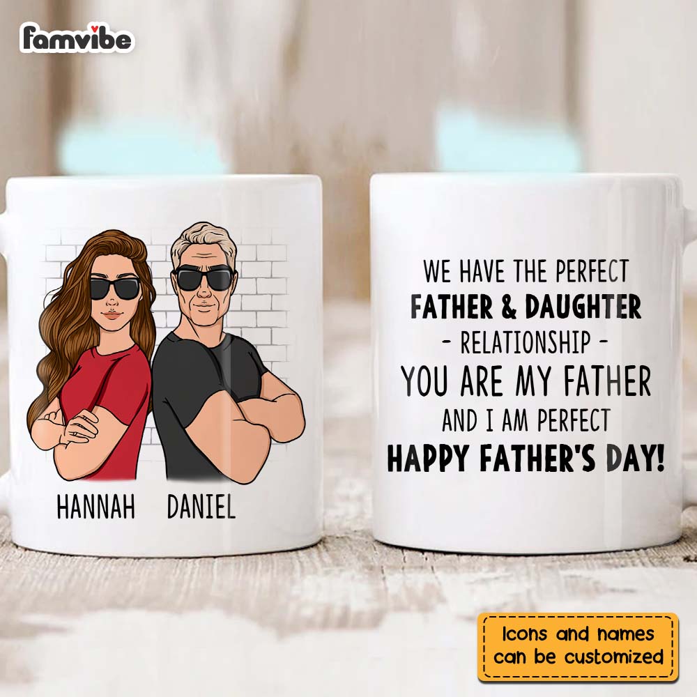 Personalized Gift For Dad From Daughter Son Mug Personalized Gift For Dad From Daughter Son Mug
