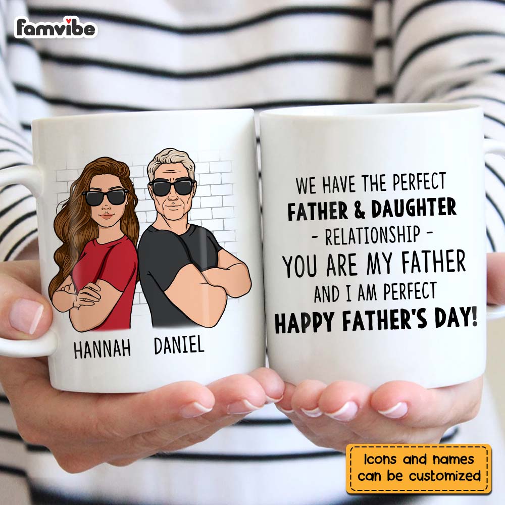 Personalized Gift For Dad From Daughter Son Mug Personalized Gift For Dad From Daughter Son Mug