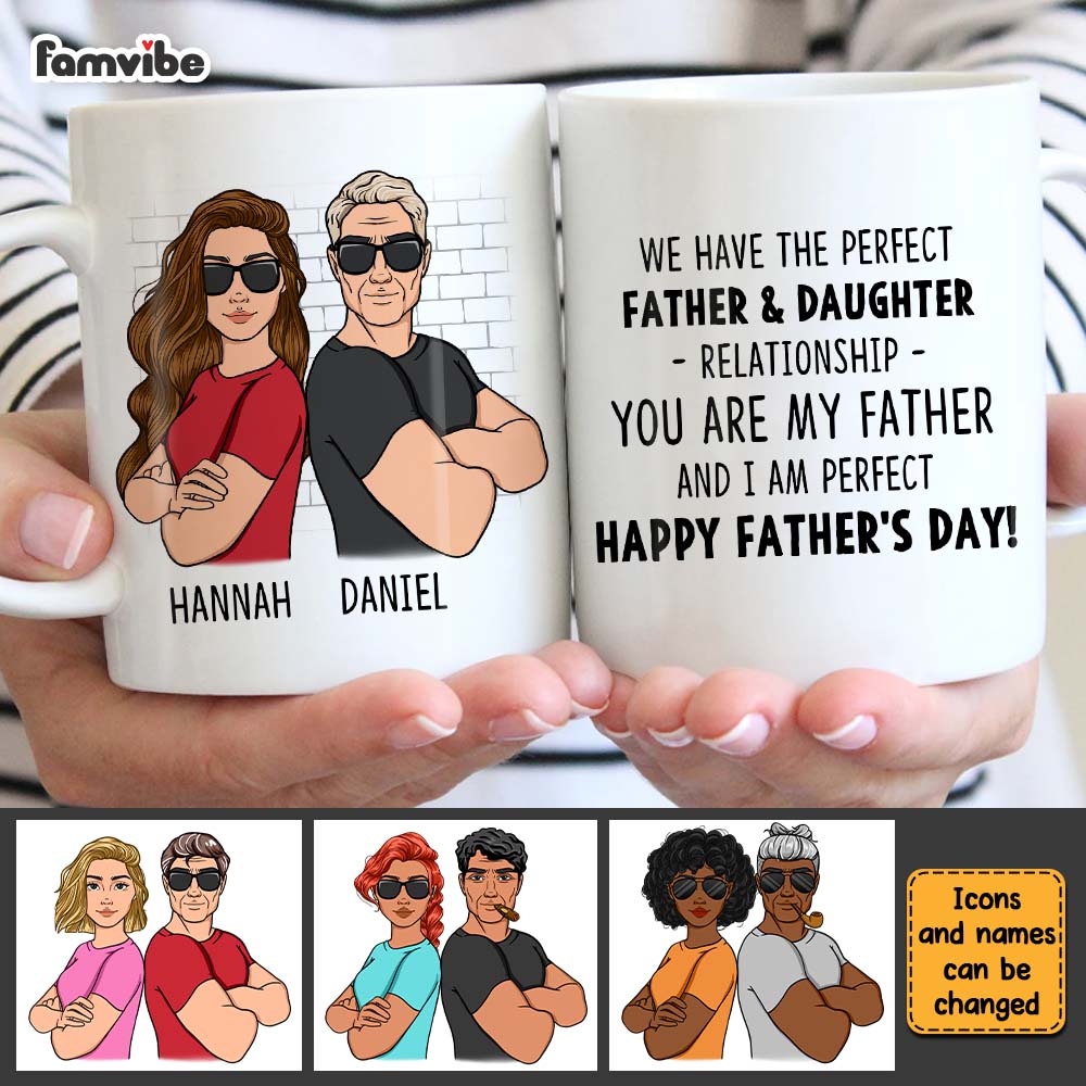 Personalized Gift For Dad From Daughter Son Mug Personalized Gift For Dad From Daughter Son Mug