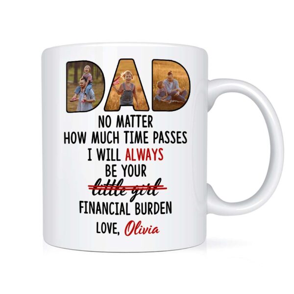 Personalized Gift For Dad From Financial Burden Mug