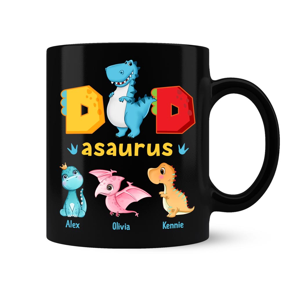 Personalized Gift For Dadasaurus Mug Personalized Gift For Dadasaurus Mug