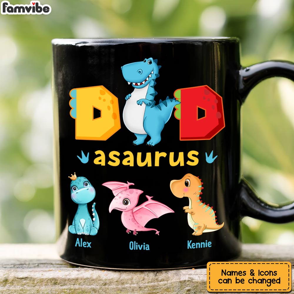 Personalized Gift For Dadasaurus Mug Personalized Gift For Dadasaurus Mug
