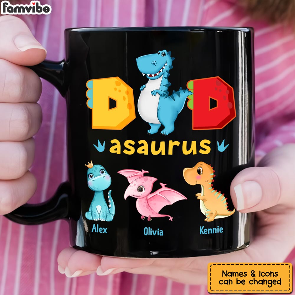 Personalized Gift For Dadasaurus Mug Personalized Gift For Dadasaurus Mug