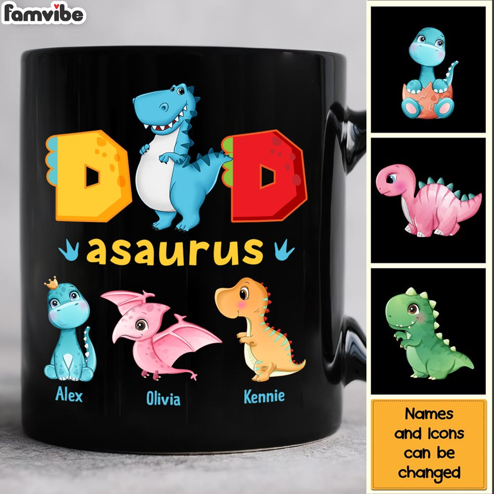 Personalized Gift For Dadasaurus Mug Personalized Gift For Dadasaurus Mug