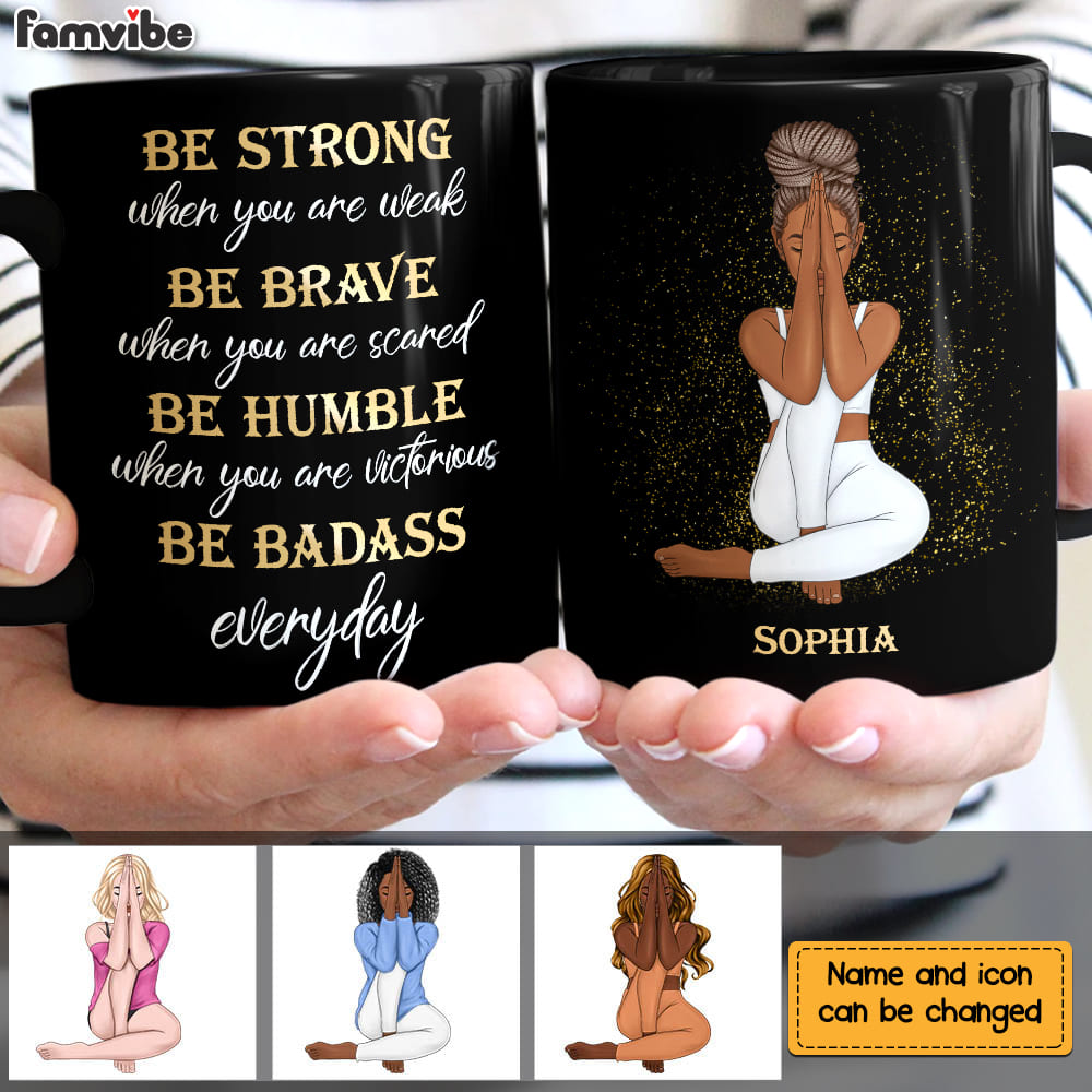 Personalized Gift For Daughter Be Strong Brave And Humble Mug Personalized Gift For Daughter Be Strong Brave And Humble Mug