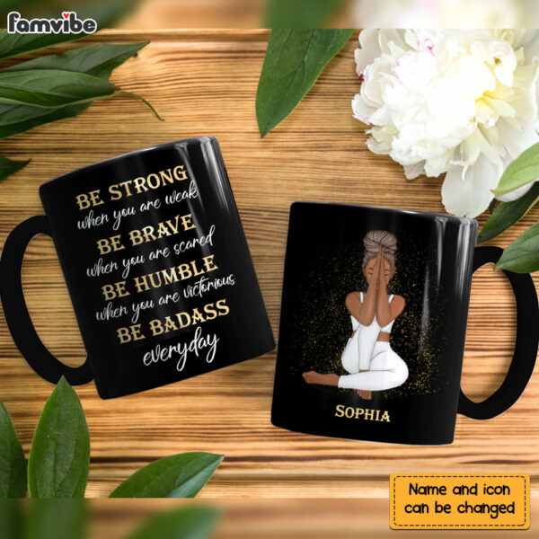 Personalized Gift For Daughter Be Strong Brave And Humble Mug