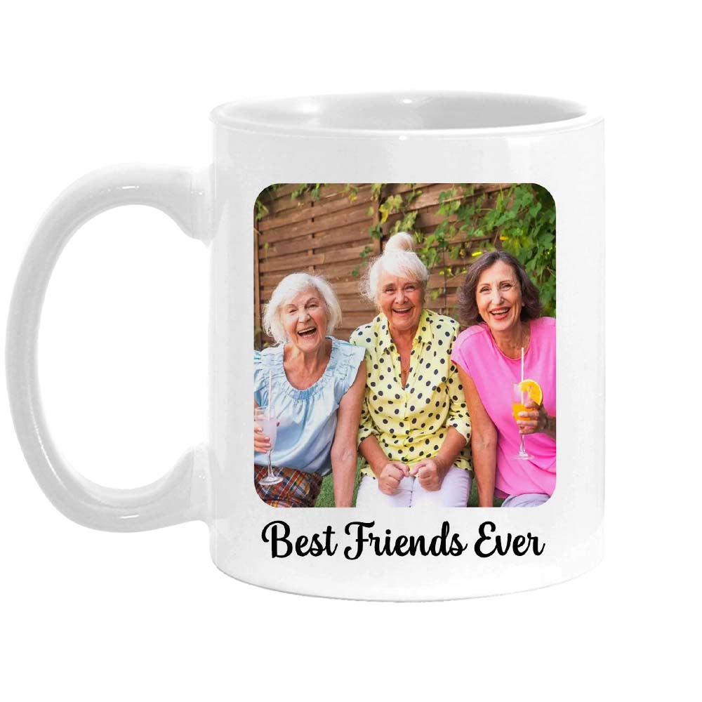 Personalized Gift For Friend Rounded Edges Upload Photo Gallery Mug Personalized Gift For Friend Rounded Edges Upload Photo Gallery Mug