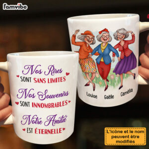 Personalized Gift For Friends French Mug 5