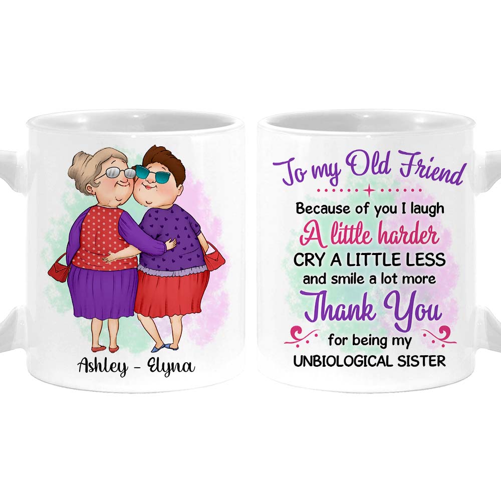 Personalized Gift For Friends My Unbiological Sister Mug Personalized Gift For Friends My Unbiological Sister Mug