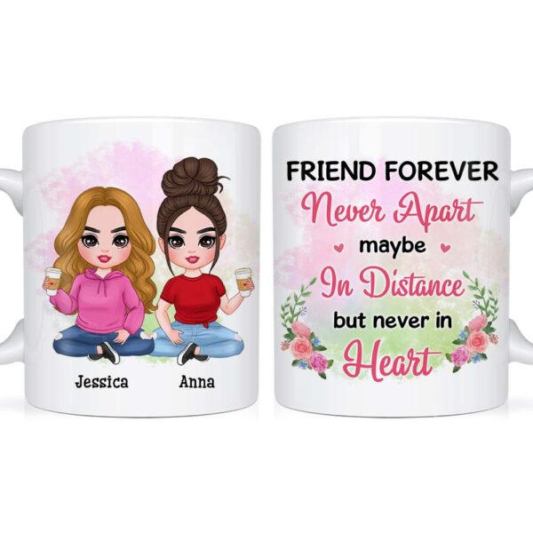 Personalized Gift For Friends Never Apart Mug