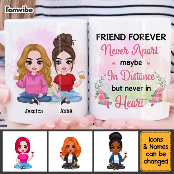 Personalized Gift For Friends Never Apart Mug