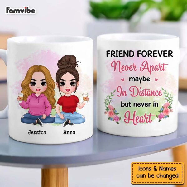 Personalized Gift For Friends Never Apart Mug