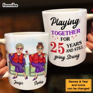 Personalized Gift For Friends Playing Together For Many Years Mug 4