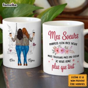 Personalized Gift For Friends Sister French Mug