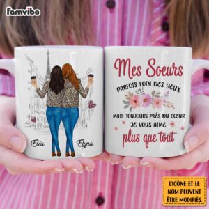 Personalized Gift For Friends Sister French Mug 3