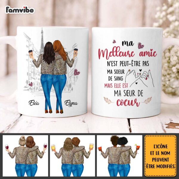 Personalized Gift For Friends Sister French Mug