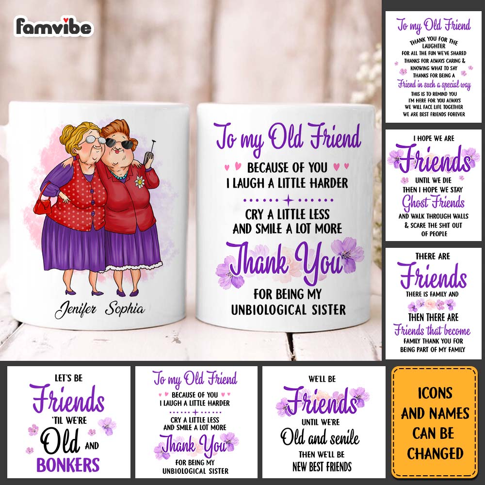 Personalized Gift For Friends Sister Mug Personalized Gift For Friends Sister Mug