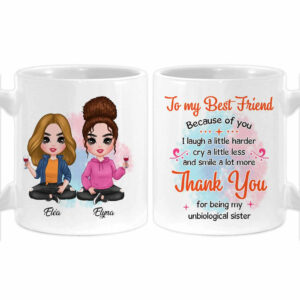 Personalized Gift For Friends Sister Thank You Mug