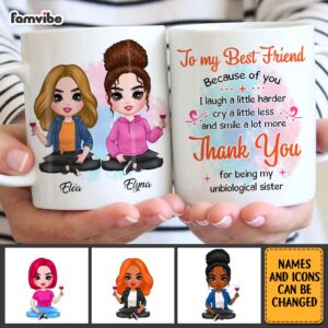 Personalized Gift For Friends Sister Thank You Mug 5