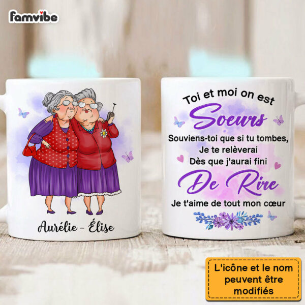 Personalized Gift For Friends Sisters French Mug