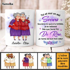 Personalized Gift For Friends Sisters French Mug 3