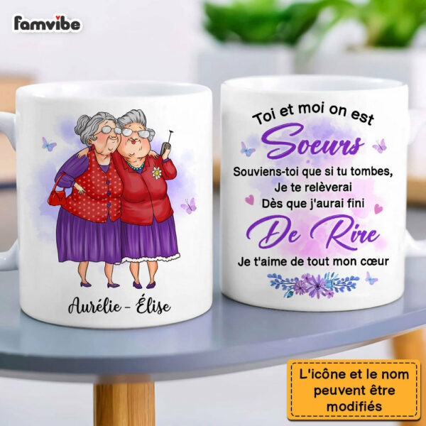 Personalized Gift For Friends Sisters French Mug