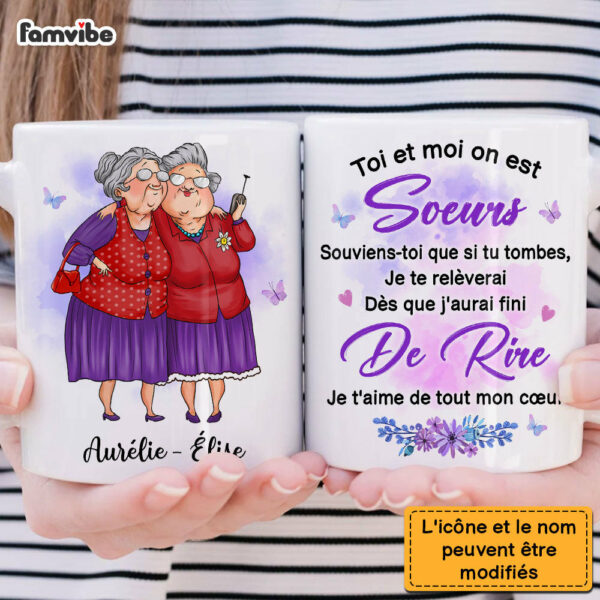 Personalized Gift For Friends Sisters French Mug