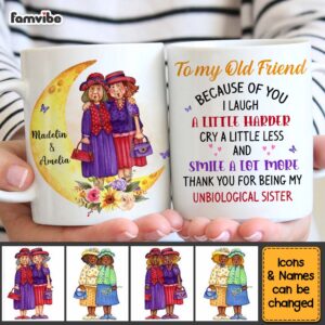 Personalized Gift For Friends To My Old Friend Moon Mug 3