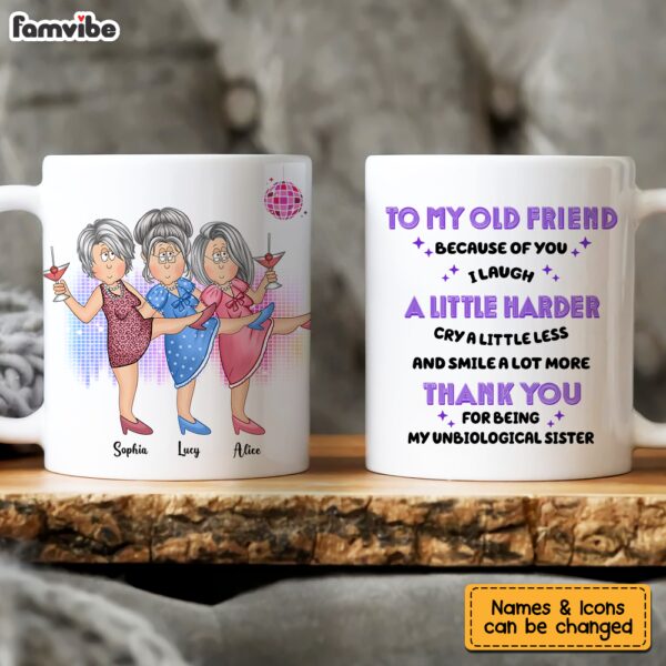 Personalized Gift For Friends Unbiological Sister Mug