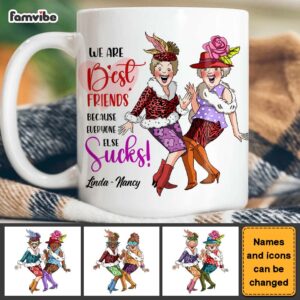 Personalized Gift For Friends We Friends Everyone Sucks Mug 3