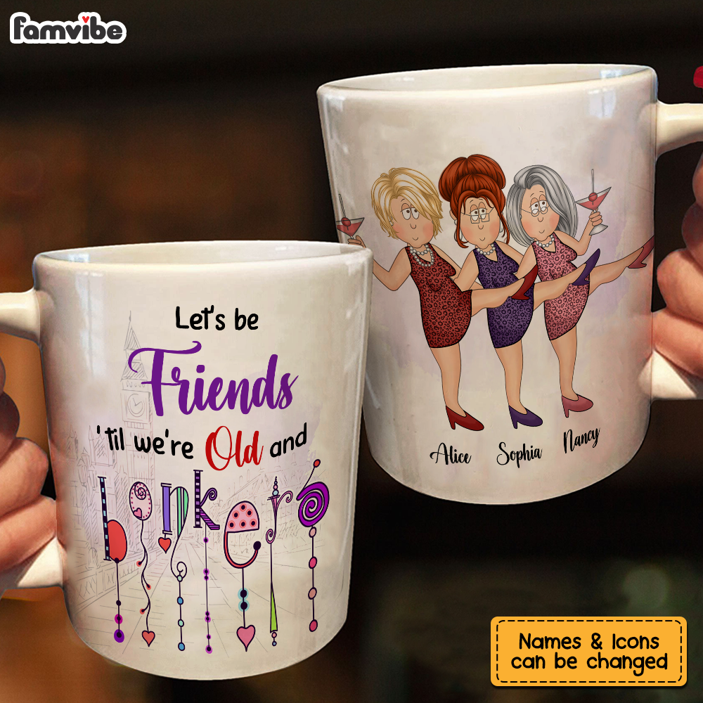 Personalized Gift For Friends We're Bonkers Mug Personalized Gift For Friends We're Bonkers Mug