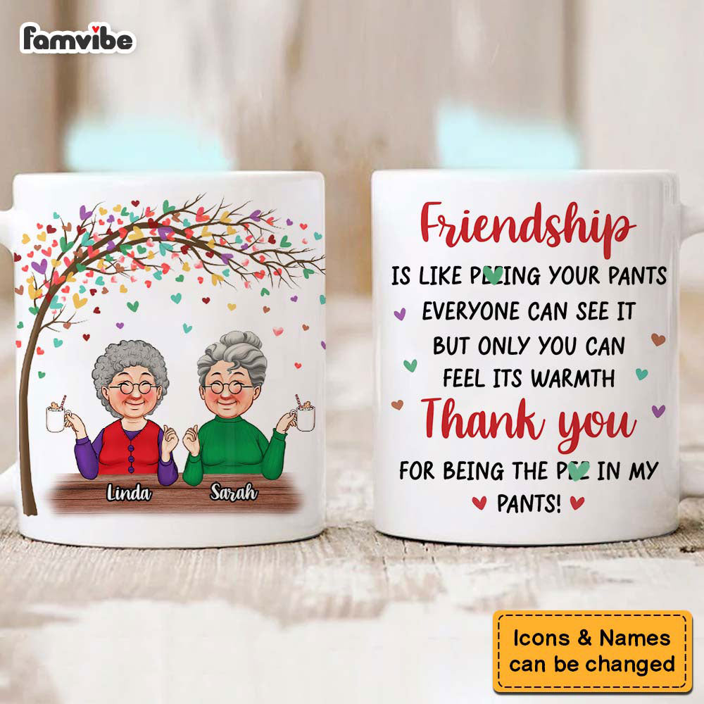 Personalized Gift For Friends You Can Feel Its Warmth Mug Personalized Gift For Friends You Can Feel Its Warmth Mug