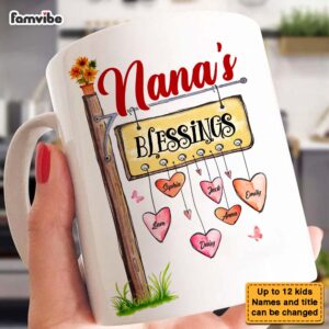 Personalized Gift For Grandma Blessings Mug