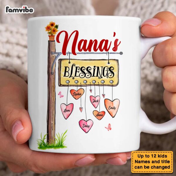 Personalized Gift For Grandma Blessings Mug