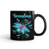 Personalized Gift For Grandma Dragonfly Mug