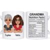 Personalized Gift For Grandma Funny Nutrition Facts Mug