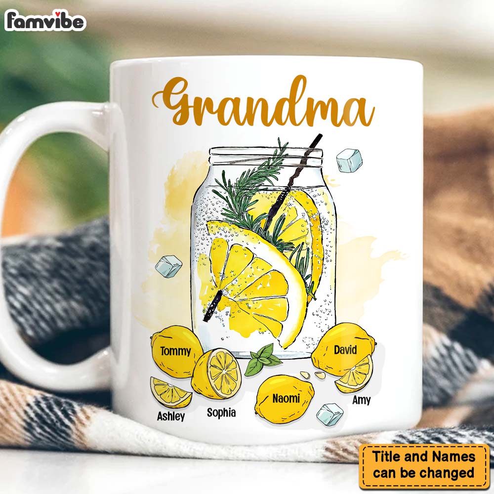 Personalized Gift For Grandma Grandma's Lemonade Mug Personalized Gift For Grandma Grandma's Lemonade Mug