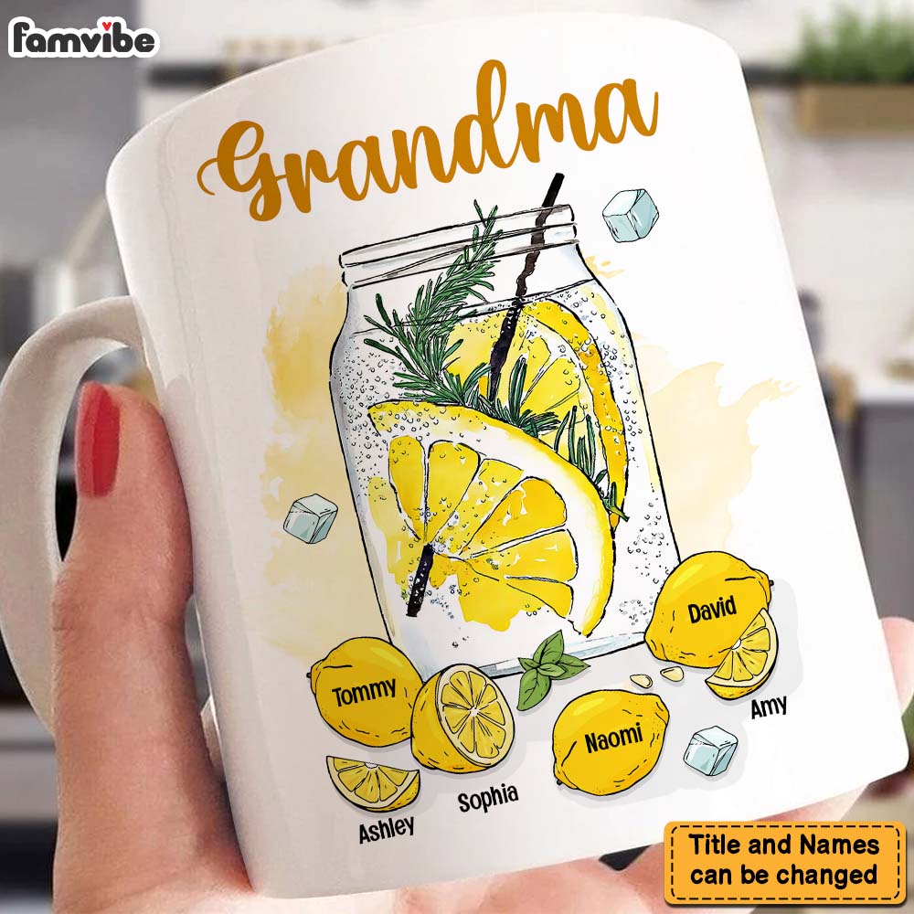 Personalized Gift For Grandma Grandma's Lemonade Mug Personalized Gift For Grandma Grandma's Lemonade Mug