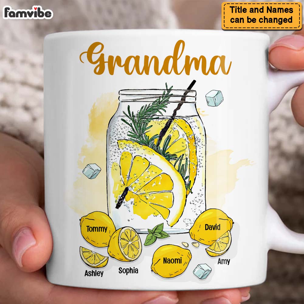 Personalized Gift For Grandma Grandma's Lemonade Mug Personalized Gift For Grandma Grandma's Lemonade Mug