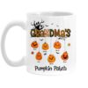 Personalized Gift For Grandma Hanging Pumpkin Patch Mug
