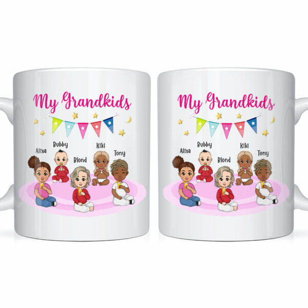 Personalized Gift For Grandma My Grandkids Mug