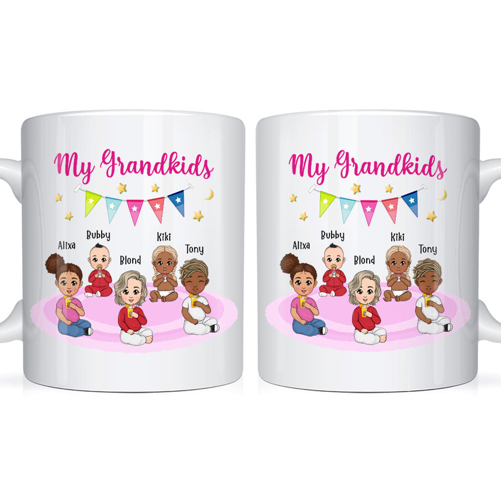 Personalized Gift For Grandma My Grandkids Mug Personalized Gift For Grandma My Grandkids Mug