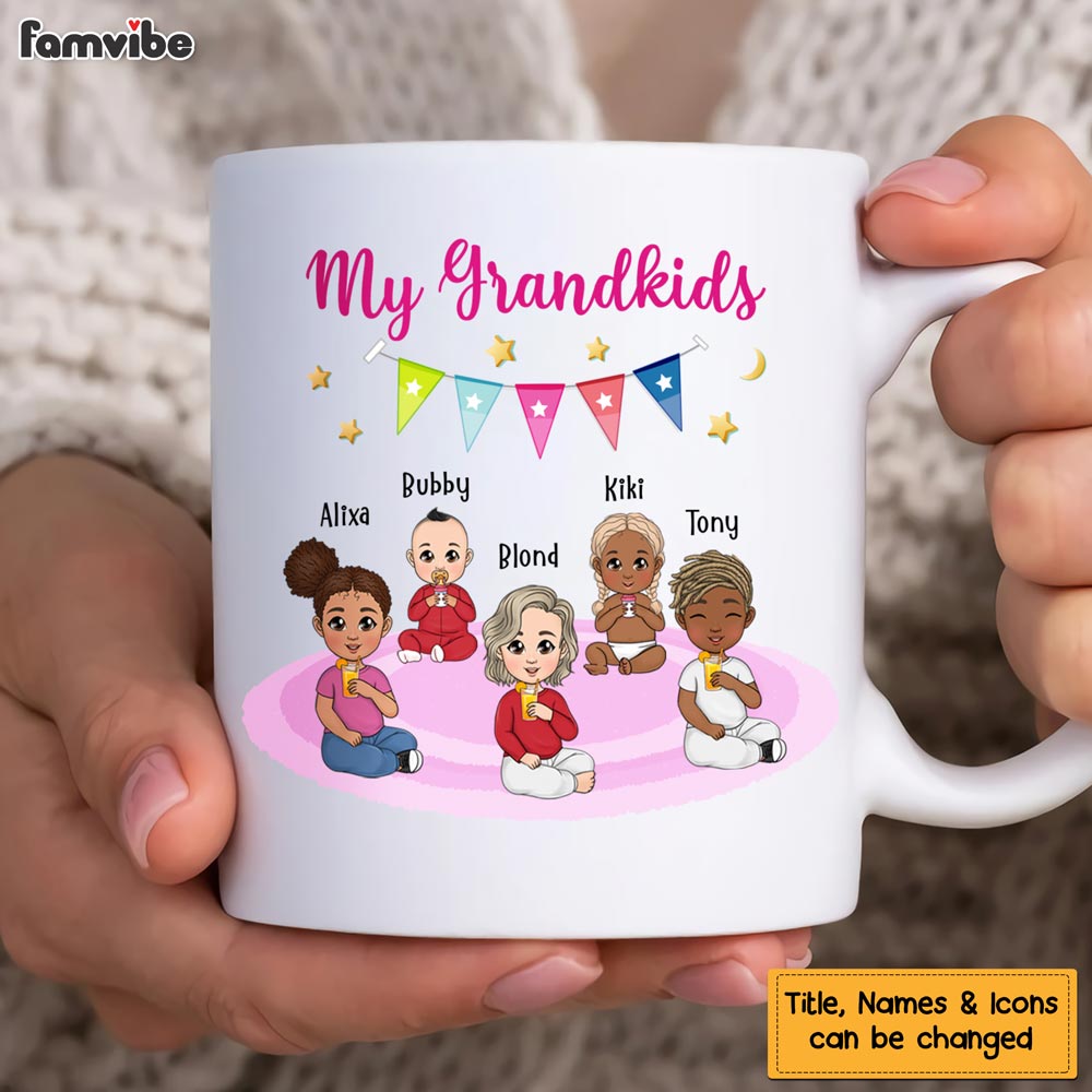 Personalized Gift For Grandma My Grandkids Mug Personalized Gift For Grandma My Grandkids Mug