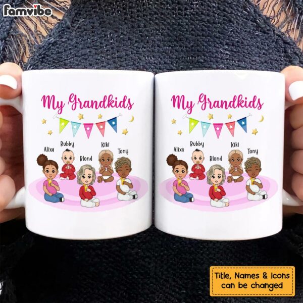 Personalized Gift For Grandma My Grandkids Mug