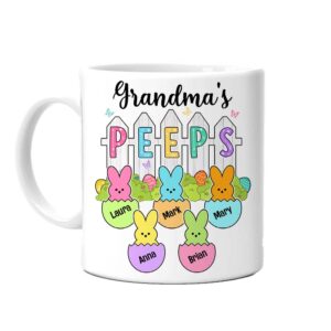 Personalized Gift For Grandma Peeps Easter Mug