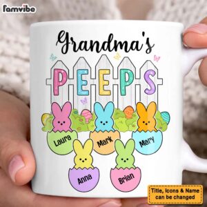 Personalized Gift For Grandma Peeps Easter Mug